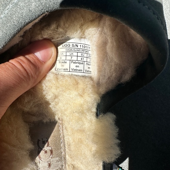 Ugg scuff slipper 8 slippers 39.5-40 9-9.5 green sheep shearling genuine men’s. - Picture 7 of 7